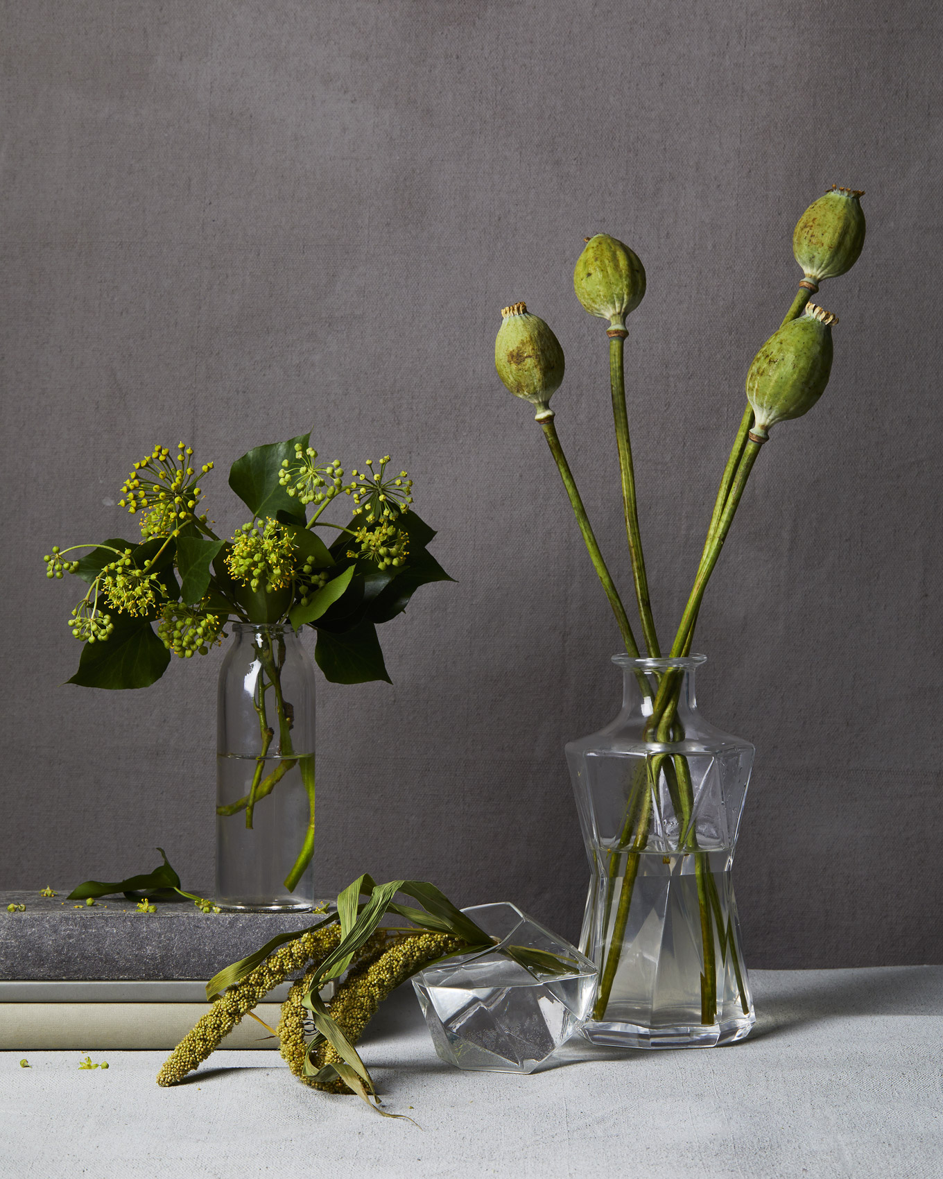 green-flowers_painted-gray-background_florals_ty-mecham_emily-harris